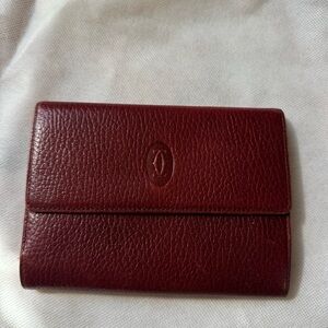 Cartier Deep Red Leather Wallet